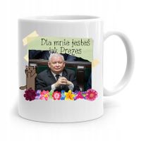 Kubek Śmieszny Prezesa Pis Jarosław Kaczyński Z Nadrukiem Ze Zdjęciem