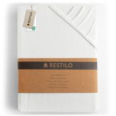 Prześcieradło Bawełna z Gumką Jantar białe 160x200 DecoKing