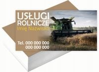 Wizytówki firmowe 100szt RÓŻNE wzory USŁUGI ROLNICZE