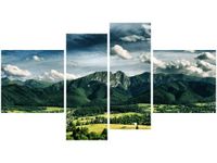 55 100CM OBRAZ 4 ELEM SŁONECZNY DZIEŃ DOLINIE ŚCIENNY