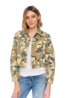 LEE CROPPED RIDER JACKET CAMOUFLAGE L54CCW03 XS