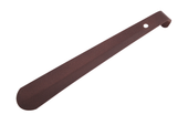 Łyżka do butów obuwia metalowa średnia 26 cm brązowa