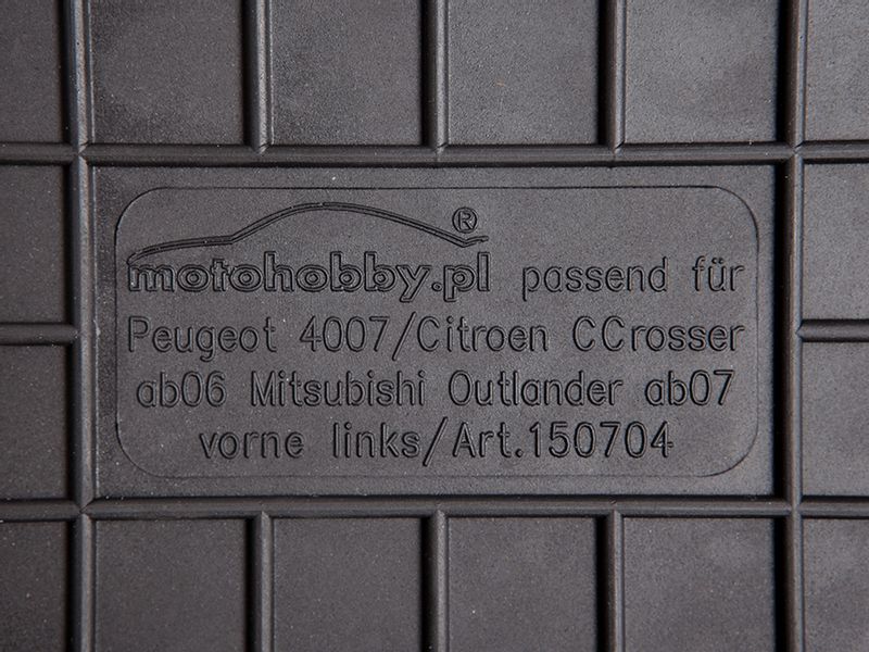 Mitsubishi ASX 10 DYWANIKI GUMOWE PRZÓD DEDYKOWANE zdjęcie 2