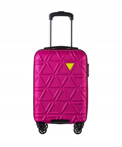 Walizka Kabinowa Podróżna Na Kółkach Mała Twarda PUCCINI Różowa ABS018C 3A na Arena.pl