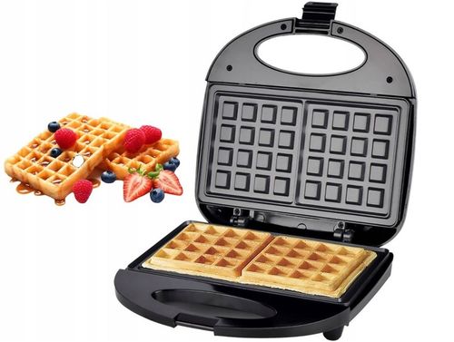 Gofrownica Esperanza BLUEBERRY czarny 1000W 2 Duże Gofry! na Arena.pl