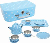 Koszyk piknikowy dla dzieci z Zestawem naczyń i sztućców 18 części