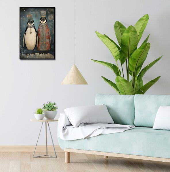 Plakat 40x60cm Królewskie Pingwiny zdjęcie 4