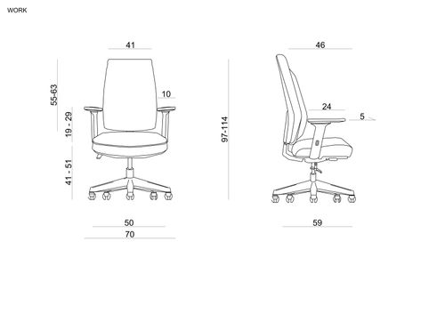 Fotel obrotowy, ergonomiczny, Work, deepred na Arena.pl