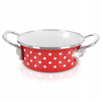 Garnek emaliowany indukcja na indukcję gaz TECKA mały 14 cm 650 ml ORION