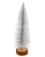 CHOINKA SZTUCZNA NA PNIU z brokatem 34 cm KOLORY