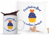 Zestaw Poduszka + Kubek Prezent Brata Braciszka Z Nadrukiem Ze Zdjęciem