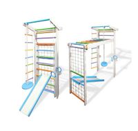 Domowy Plac zabaw Drabinka Czempion biało-kolorowa