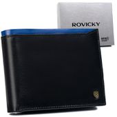 portfel męski skórzany n992-rvt black+navy