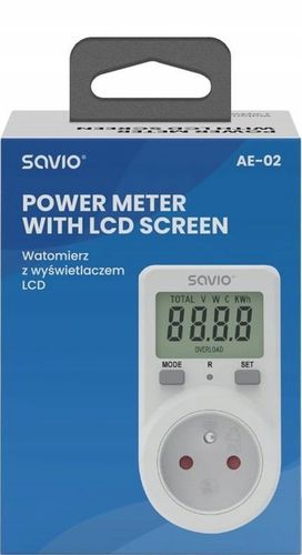 Watomierz Licznik Poboru Kosztu Energii Zużycia Prądu Mocy do Gniazdka kWh na Arena.pl