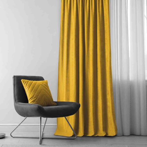 CURT/HOM/MILANA/CHENILLE/PLEAT/D/75/MUSTARD/140x175 na Arena.pl