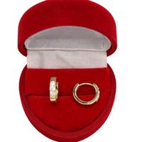 Złote KOLCZYKI ze stali chirurgicznej 316L K1998 14K KLASYK OCZKO