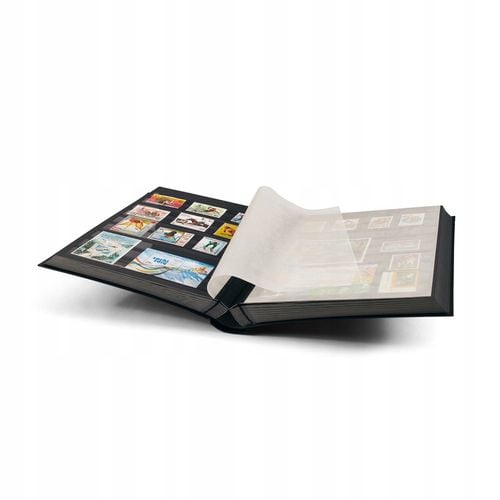 KLASER NA ZNACZKI BASIC A4 60 STRON CZARNE STRONY CZARNY LEUCHTTURM na Arena.pl