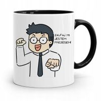 Dla Prezesa Viceprezesa Kubek Czarny Na Prezent Z Nadrukiem Ze Zdjęciem