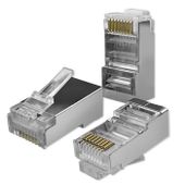 Qoltec Wtyk złącze modularne RJ45 CAT5e FTP Pozłacane styki 100 sztuk