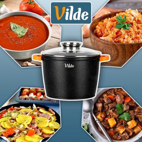 garnek granitowy wysoki 6,7l 24cm z pokrywą z aromatyzerem terruna 199110 na Arena.pl