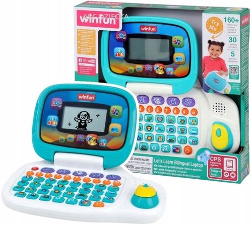 WINFUN LAPTOP DWUJEZYCZNY Edukacyjny interaktywny WINFUN na Arena.pl