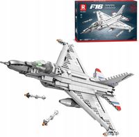 KLOCKI KONSTRUKCYJNE REOBRIX SAMOLOT WOJSKOWY F-16 ZESTAW DO BUDOWY