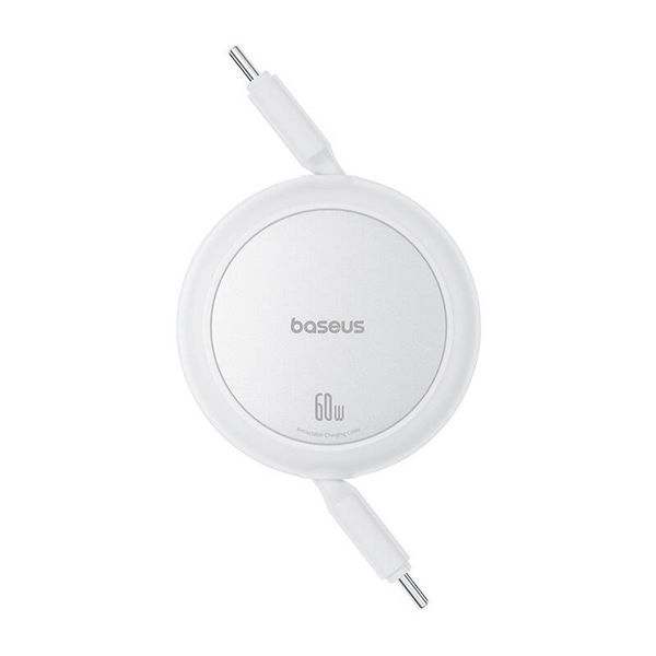 Kabel USB Baseus Free2Pull Mini USB-C do USB-C, 60W, 1, (biały) zdjęcie 2