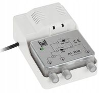 Wzmacniacz Antenowy DVB-T Rozgałęźnik Rozdzielacz 2x TV ALCAD AL-200 AI-200