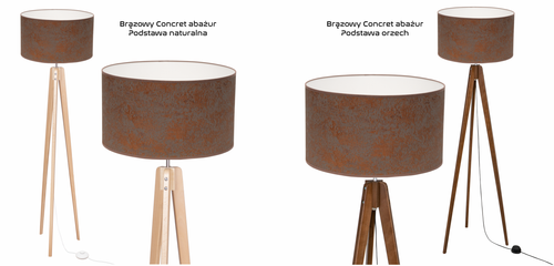 LAMPA PODŁOGOWA TRÓJNÓG, DREWNO, różne RODZAJE na Arena.pl