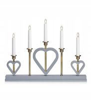 Świecznik adwentowy Melissa 705831 drewno szary antyczny