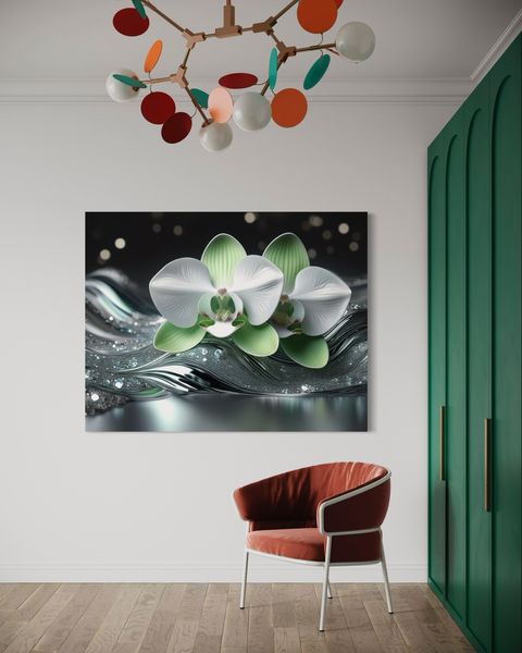 Obraz na płótnie, Abstrakcja Orchidei 100x70 zdjęcie 4