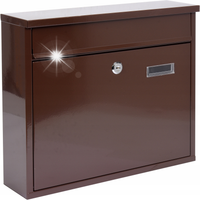 VOREL SKRZYNKA NA LISTY POCZTOWA 310x360x100MM BRĄZOWA +2 KLUCZYKI 78577