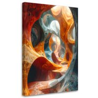 Obraz do salonu biura, Abstrakcja organiczna struktury 60x90