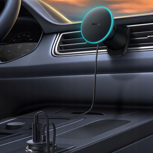 BASEUS MAGNETYCZNY UCHWYT SAMOCHODOWY Z ŁADOWARKĄ MAGSAFE DO IPHONE 15W na Arena.pl