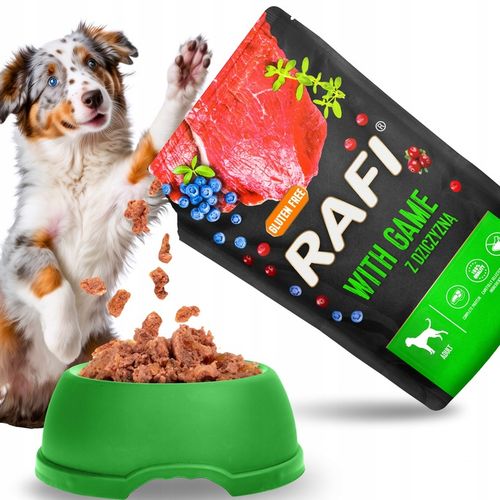 MOKRA KARMA DOLINA NOTECI RAFI ADULT BEZ ZBÓŻ SASZETKA MIX SMAKÓW 24 x 500G na Arena.pl