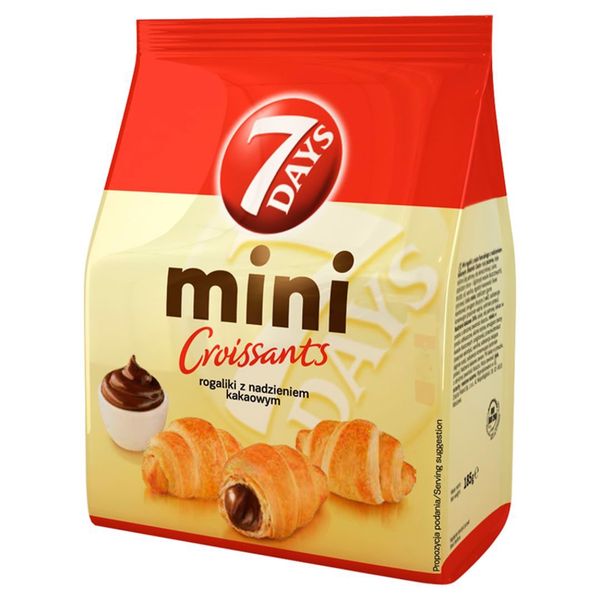7 Days Mini Croissant z nadzieniem kakaowym 185 g zdjęcie 1