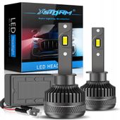 MOCNE ŻARÓWKI SAMOCHODOWE LED H1 XSTORM R45 130W 30000LM CANBUS