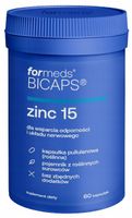 ForMeds BICAPS ZINC 15 60kaps. Odporność Cynk Miedź Testosteron Skóra