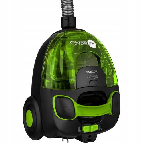 Mocny odkurzacz bezworkowy 890W HEPA dla alergików 76 dB Sencor SVC 510GR na Arena.pl