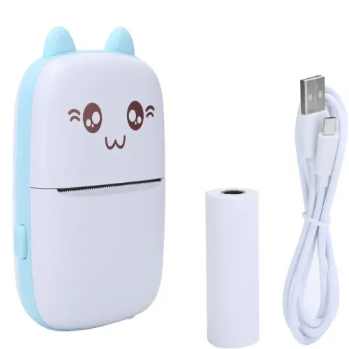 Mini drukarka termiczna bezprzewodowa przenośna drukuś do zdjęć na Arena.pl