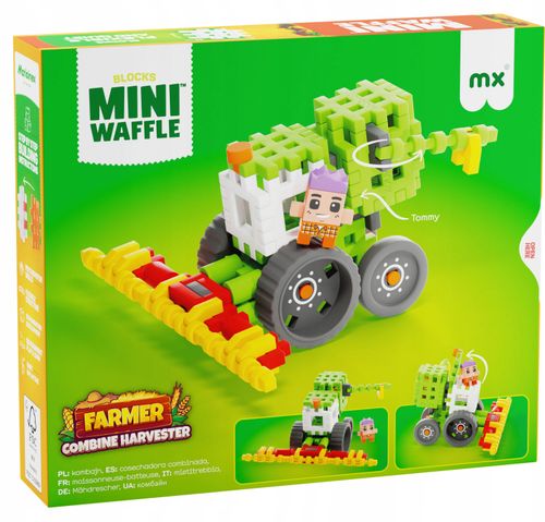 Marioinex klocki WAFFLE mini FARMER - Kombajn, 60 elementów na Arena.pl