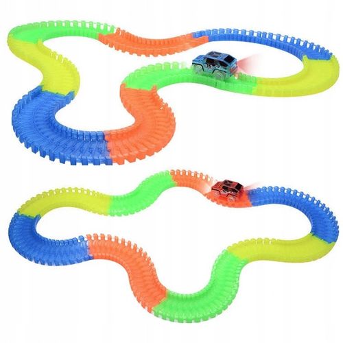 TOR WYGINANY MAGICZNY DLA DZIECI ŚWIECĄCE AUTA SAMOCHODZIKI 360 EL KOLEJKA na Arena.pl