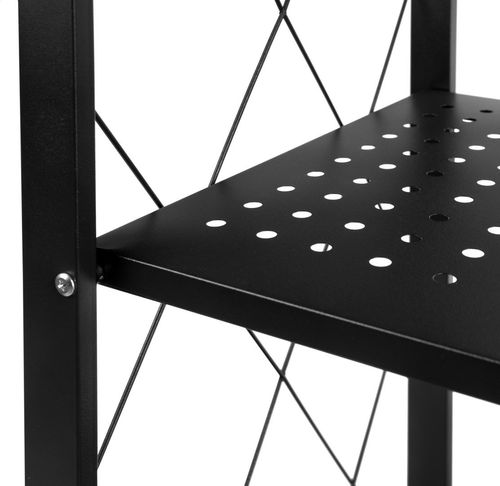 Regał składany GESTEL 5 poziomów czarny na kółkach na Arena.pl