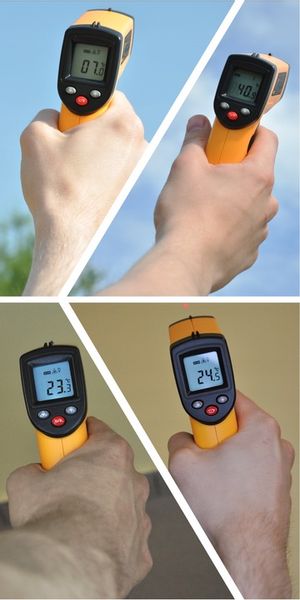 PIROMETR TERMOMETR LASEROWY BEZDOTYKOWY MIERNIK TEMPERATURY -50 +530 st.C zdjęcie 4