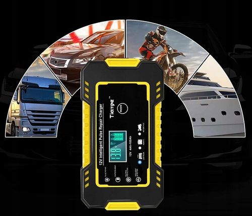 Prostownik samochodowy do akumulatorów 12V 6A FUNKCJA NAPRAWY na Arena.pl