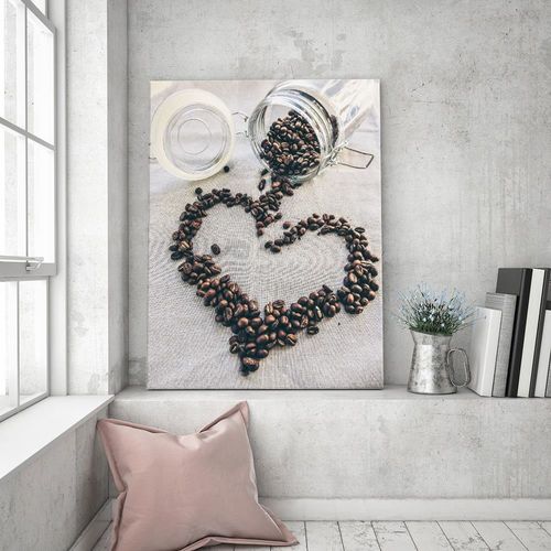 Obraz na płótnie – Canvas, kawowa miłość 40x60 na Arena.pl