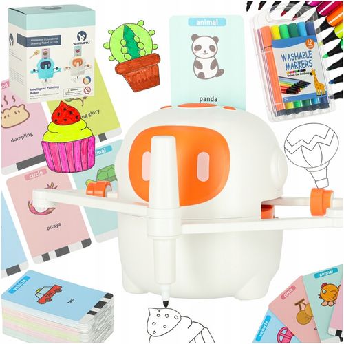 ROBOT RYSUJĄCY EDUKACYJNY FISZKI DO RYSOWANIA NAUKA RYSOWANIA na Arena.pl