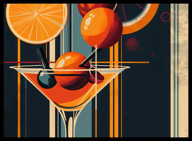 Plakat 55x40cm Koktajl w Stylu zdjęcie 2
