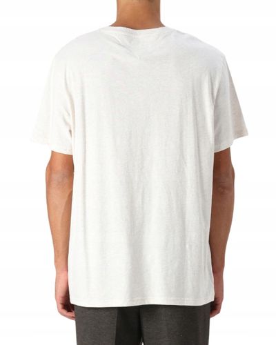 Tommy Jeans SLIM LINEAR CHEST TEE - T-Shirt basic - oat 3XL na Arena.pl