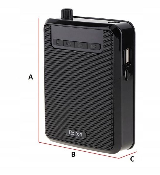 Wzmacniacz głosu przewodowy ROLTON K300 mikrofon zdjęcie 10